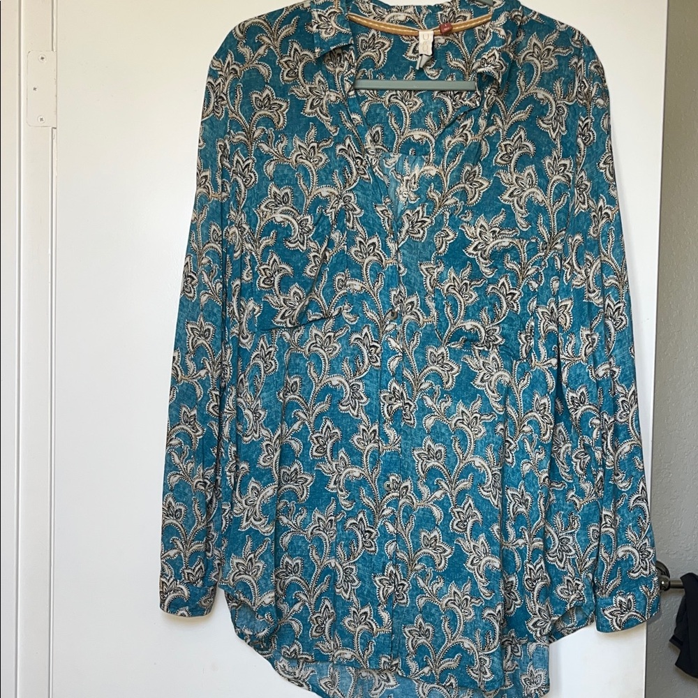 Anthropologie Boho Paisley Blouse